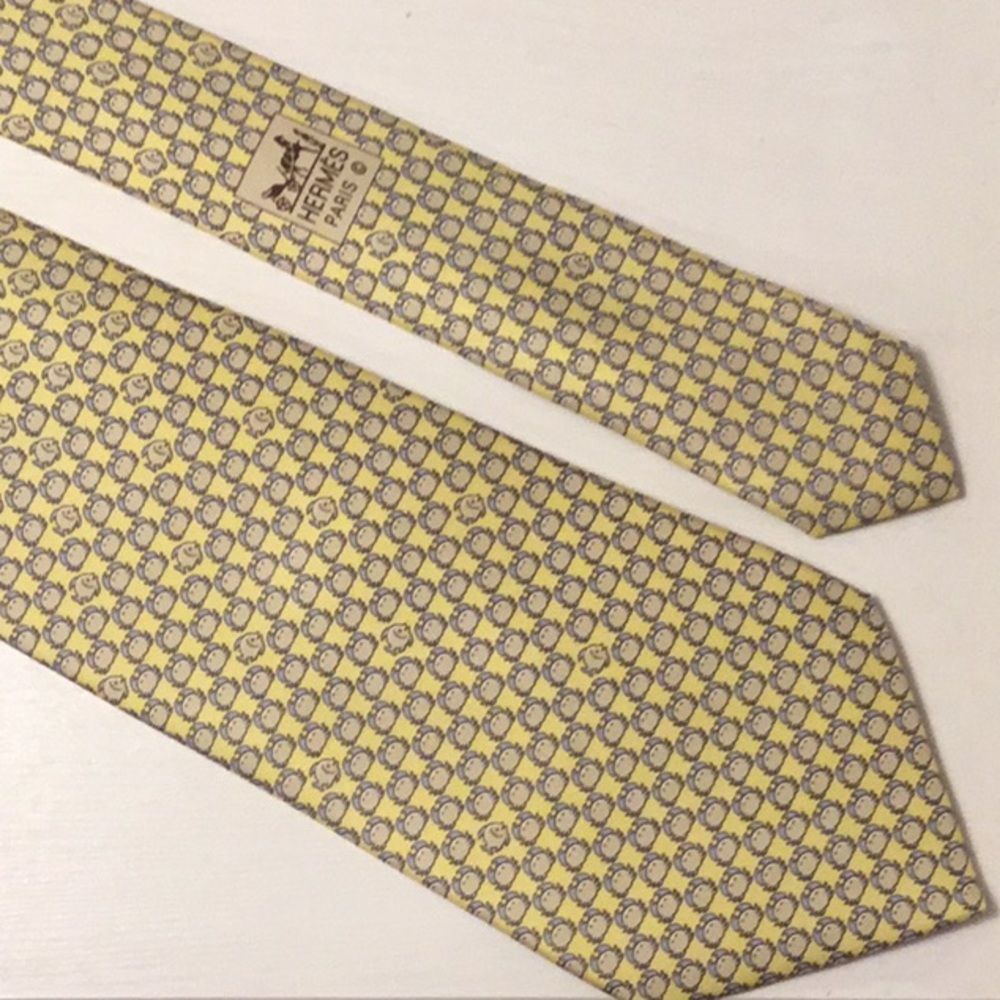 Hermès Whimsical Print Tie